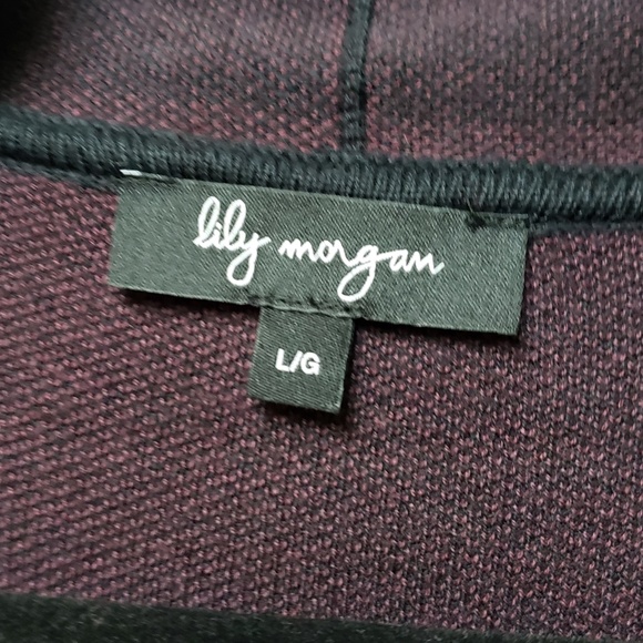 Lily Morgan Open Front Long Sweater Coat - Picture 4 of 4